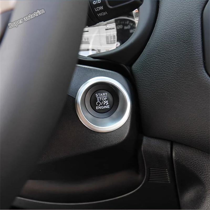 For Jeep Renegade 2015 - Accessories Shift Gear Panel / Door Speaker / Central Air AC Outlet Vent / Hand Brake Cover Trim