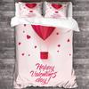 Lovers Duvet Cover Bedding Set 2pcs Set Love Duvet Cover Quilt Cover Microfiber Polyester Comforter Cover with Zipper Pillowcase