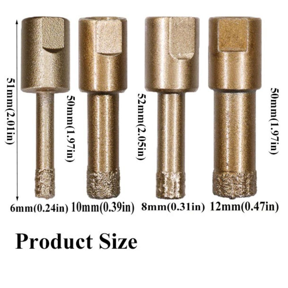 Thread Design Vacuum Brazed Core Bits Quick Release Tile Hole Drill Bit  Angle Grinder Use