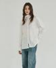 LOSSYROW High Neck Silhouette Shirt White