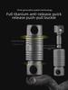 Handmade Titanium Alloy Keychain with Universal Joint & 360° Rotation