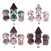 7Pcs Digital Number Multi-faceted For Kid/Adult Toys/Games Zinc Alloy Dice
