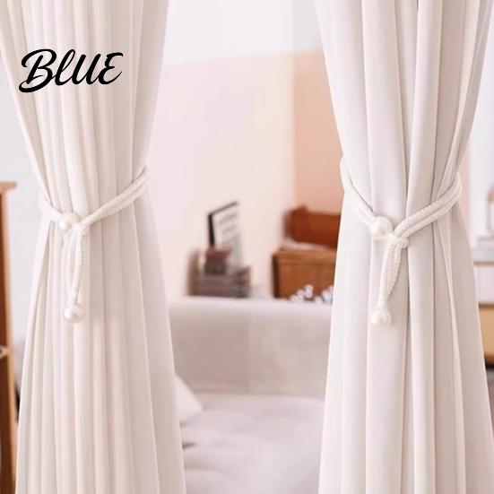 Decorative Curtain Holders Backs Drape Adjustable Window Pearl Tieback 2Pcs Faux Holder Ties Holdbacks