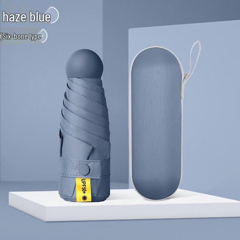 50% Off Dual-Use Mini Pocket Umbrella: Lightweight Sunshade & Rain Protection with Black Glue; Ideal for Sun Protection & Customization