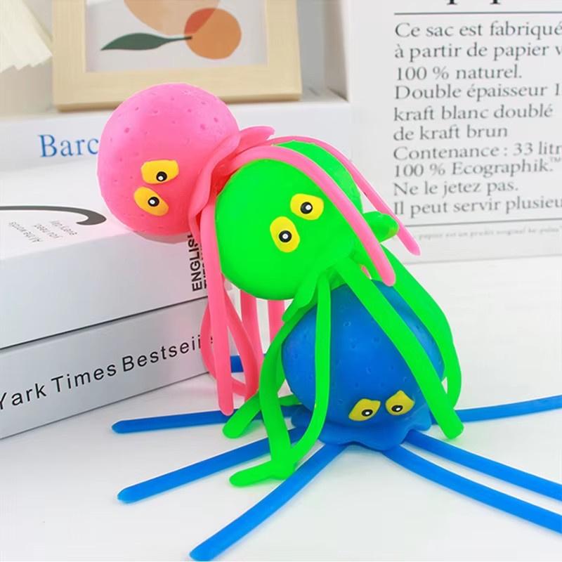 Squeeze Water Octopus Stress Relief Toy Children Bathing Playing With Water Shower Decoration Summer Swimming Gifts For Children