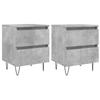 VidaXL Bedside Tables 2 Pcs Concrete Grey 40x35x50 Cm Engineered Wood 826885