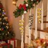 Christmas Bells Vintage Metal Brass Cow Bells Hanging Rope Ideal for Christmas Tree Wedding Decoratation Door Garden Chimes