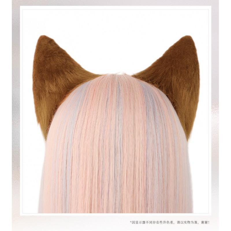 Japanese Style Faux Fox Ears Headband Cosplay Halloween Costume Accessory Adults