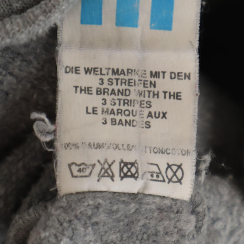 Adidas 80s Vintage Trefoil Logo Long Sleeve Sweatshirts M Gray Men's Used