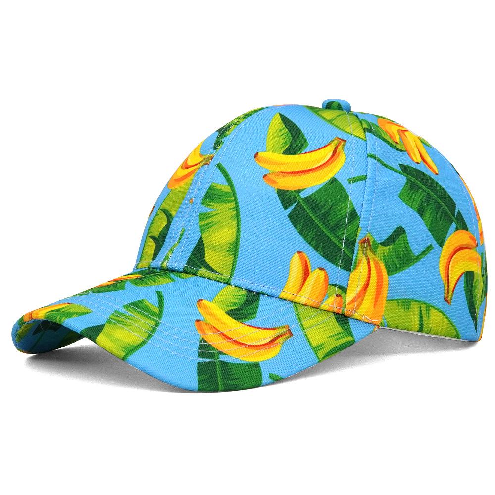 COKK Baseball Cap Women Cute Fruit Printed Sun Hat Adjustable Sunshade Summer Hats For Women Outdoor Casual New