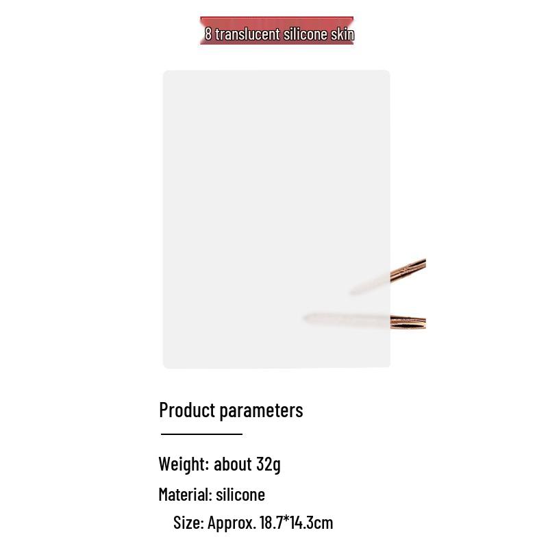 Translucent Silicone Practice Skin for Eyebrow, Eye, and Lip Embroidery