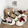 Casual Breathable Thick-soled Heightening New Autumn Canvas Shoes Student Muffin Board Shoes Personality