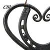 Atmospheric Outdoor Pendant Vintage Metal Heart Shape Wind Chimes Pendant, Retro Distressed Love Three Bells Sweet Tone Garden Chimes, Waterproof