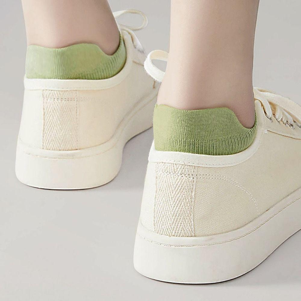 10Pairs Korean Style Invisible Boat Socks Candy Color Ear Lifting Socks Mesh Short Socks  Daily