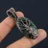 Tree Of Life Ruby Zoisite Pendant Gemstone Jewelry, 999 Copper Wire Wrapped Handmade Pendant, Latest Design Jewelry