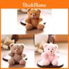 Cute Bear Plush Keychain With Soft Short Pile For Bag Decoration And Gift