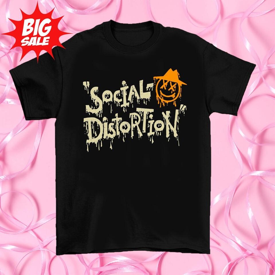 

Social Distortion Halloween Pumpkin Short Sleeve Tee Men Women Shirt UU405 Unisex T-Shirt L