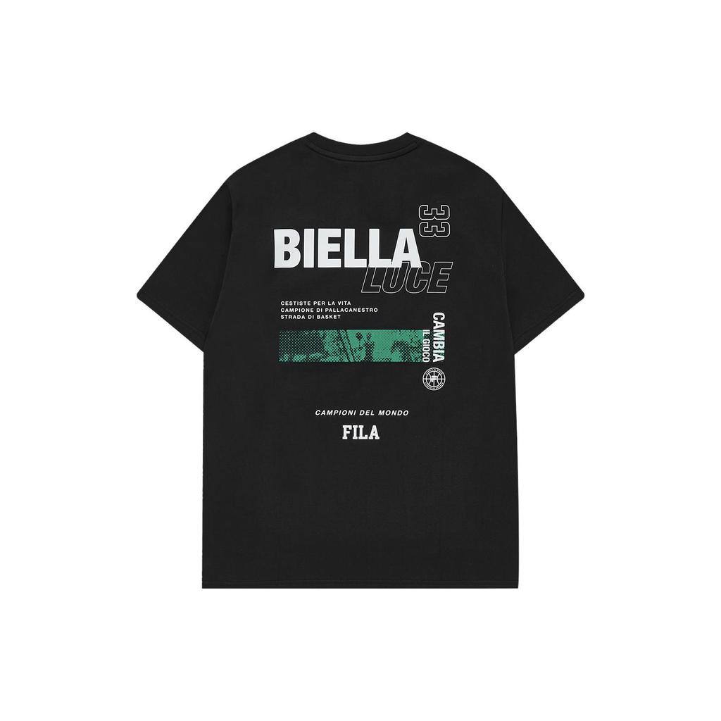 New FILA T Shirts Men's Pitch Black T11M325110F-BK