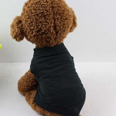 Magliette per Cani in Puro Cotone Abbigliamento Vuoto per Cuccioli Cani Piccoli Medi Grandi T-shirt Morbida Sottile Gilet per Cani Magliette Intime per Gatti
