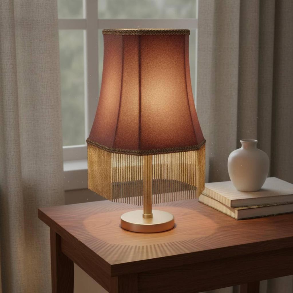 Velvet Lamp Shade Lace Trim Square Lamp Shade Vintage Style