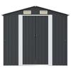 vidaXL Gartenschuppen Anthrazit Stahl 204 x 132 x 186 cm