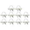 10Pcs Nail Ornaments Shiny Visual Effect Fade-Resistant Bright Color Rust-proof Wide Application Decorative DIY Bow-knot