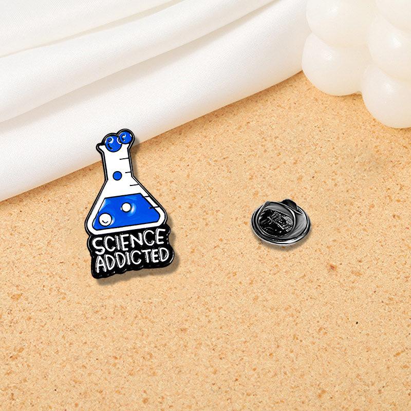 Cartoon Cute, Chemical Brooch, Chemical Symbol, Chemical Reagent Brooch Student Accessory Badge
