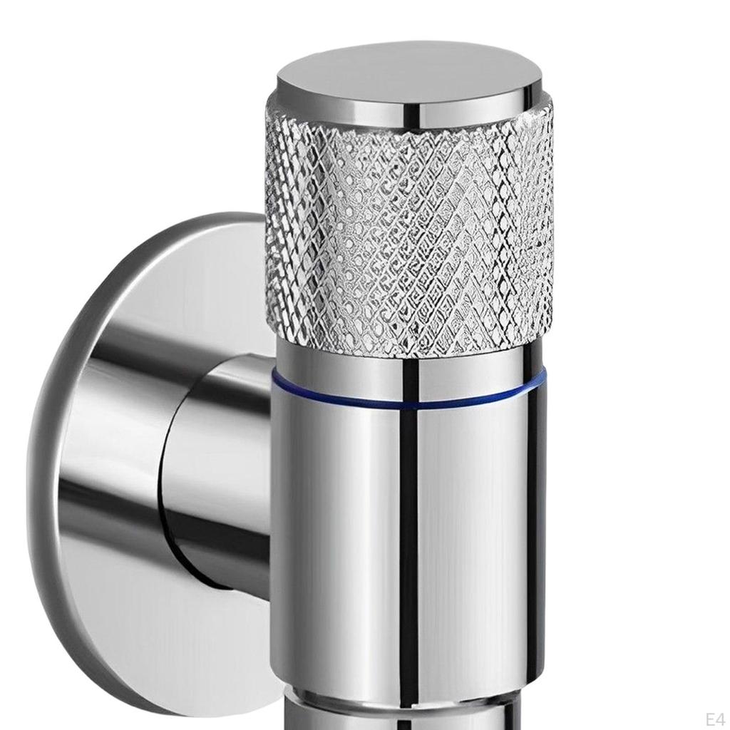 Mässings tvättmaskinskran Väggmonterad Reptålig Hållbar Kran Automatisk Vattenstoppsventil