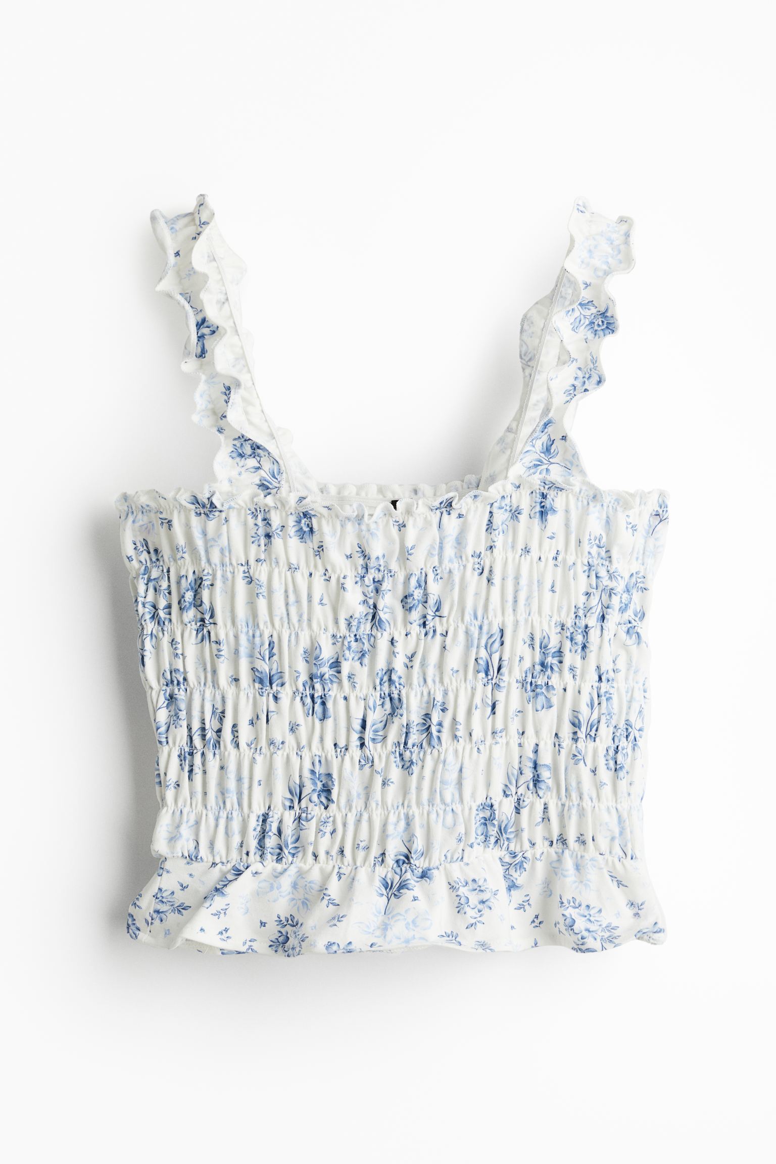 

Укороченный топ со сборками