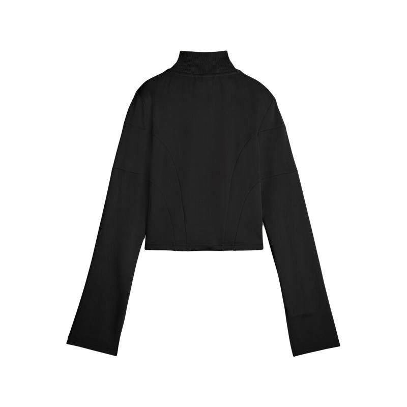 PUMA CROPPED Jackets Women's Black Stand Collar Moderate Other 633966-01