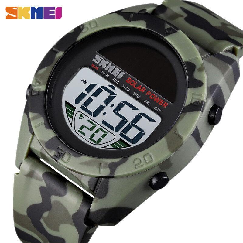 

Брендовые детские водонепроницаемые часы SKMEI для мальчиков, цифровые спортивные часы со светодиодной подсветкой, пластиковые модные спортивные часы, многофункциональные водонепроницаемые солнечные часы 50 м зелёный/разноцветный