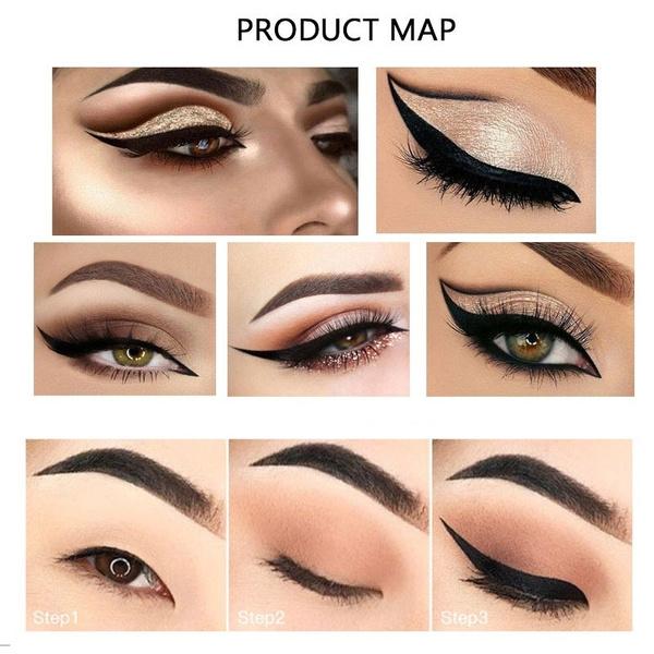 2 Stück Sternenhimmel Eyeliner Stift Flüssig ist nicht leicht zu verschmieren mit Make-up. Anfänger Eyeliner Stift Schwarz