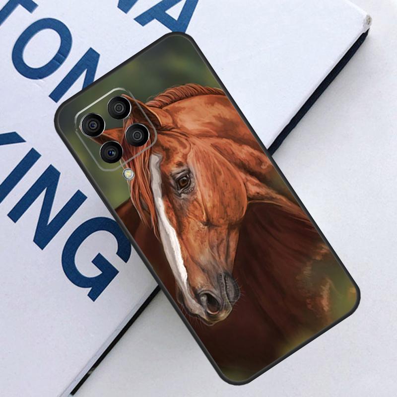 Horse Pony Painted For Samsung Galaxy M21 M11 M31 M13 M33 M35 M53 M55 M15 M14 M34 M54 M12 M32 M52 M06 M16 Case