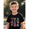 European Sizes Boys' Fashion T-shirt, Feature Cute Cartoon Prints, Soft and Breathable, Suitable for Summer Outdoor Activities