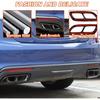 Car Exterior Exhaust Pipe Mufflers Cover Compatible with 2020-2023 Cadillac CT4/CT5, 2023-2024 Cadillac CT6,Stainless Steel Exhaust Pipe Decorate