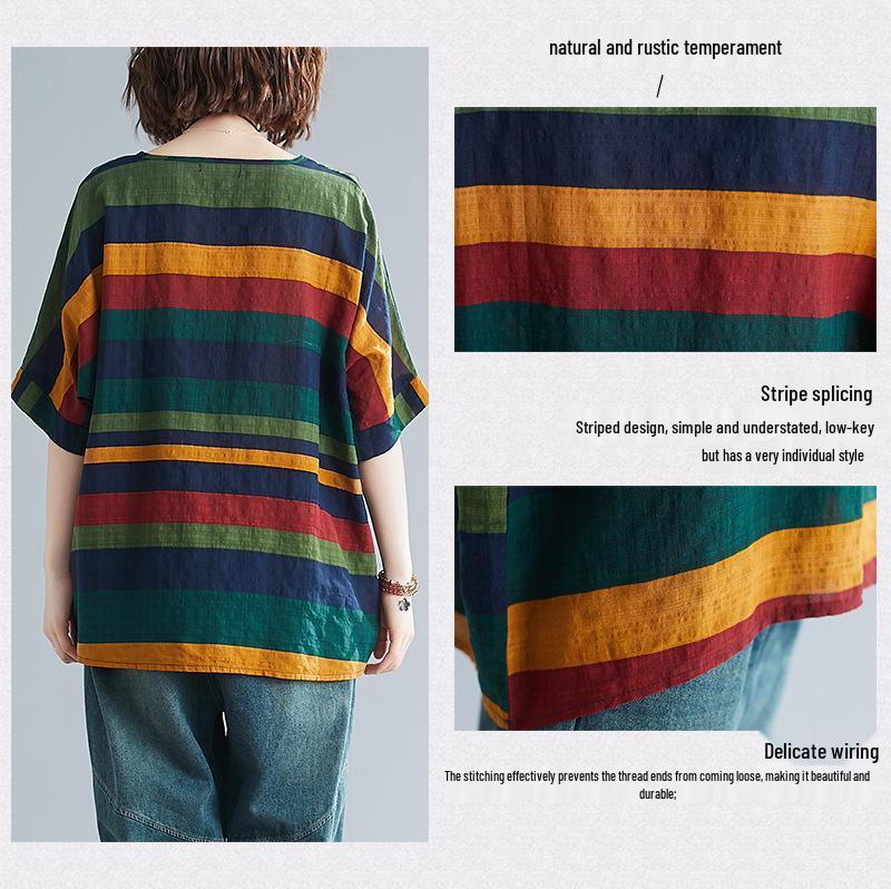 2020 Sommer Übergröße Lockerer Fledermausärmel Top