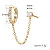 Best-Selling Fashion Single Earrings, Chain Personalized Stud Earrings, Ear Buckles, Trendy Hip-Hop Earrings For Women