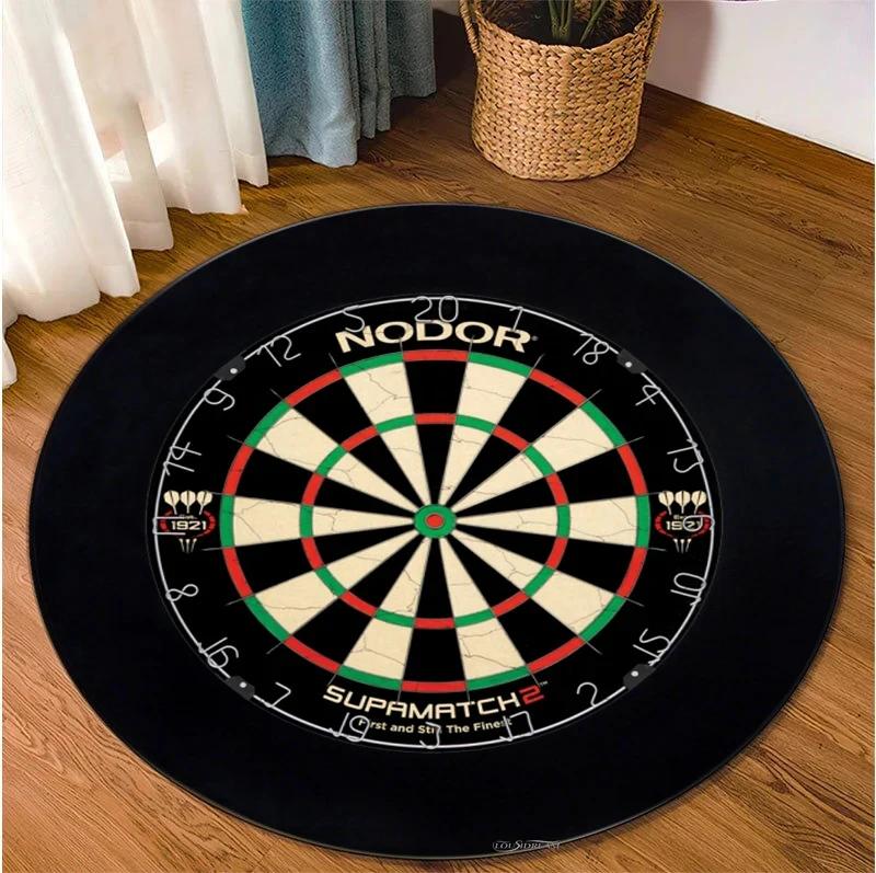 Fashion Sport Dart Target Round Carpet Room Decor Area Rug Carpets for Living Room Bedroom Table Alfombra Kid Non-slip Floor Mat