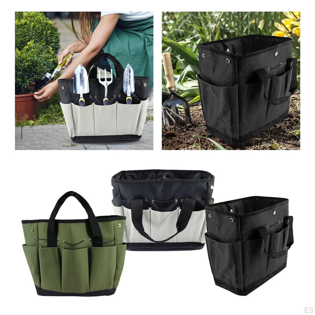 Garden Organizer Carrying Case Weaving Tool Storage Home Handles Straps Heavy Duty Holder