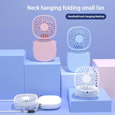 Mini ventilatore portatile con regolazione della velocità, ventilatore pieghevole con ricarica USB, ventilatore da tavolo portatile, piccolo ventilatore tascabile, comodo da usare in ufficio