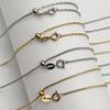 Leichter Luxus Nicht verblassender Titanstahl Nadel Universelle Kette Damen Perlen-Tragend Verstellbar Passepartout DIY Halskette Schmuck
