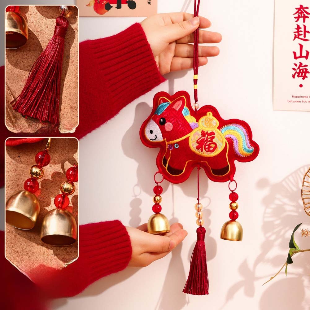 

Lucky Bag Ornament New Year Pendant For Spring Festival Lucky Charm Prosperity Symbol Lion Artwork For Living Room