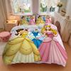Princesses Elegant Gowns Print 3Pcs Bedding Setduvet Cover With 2 Bedropillowcase Home Birthday Gift