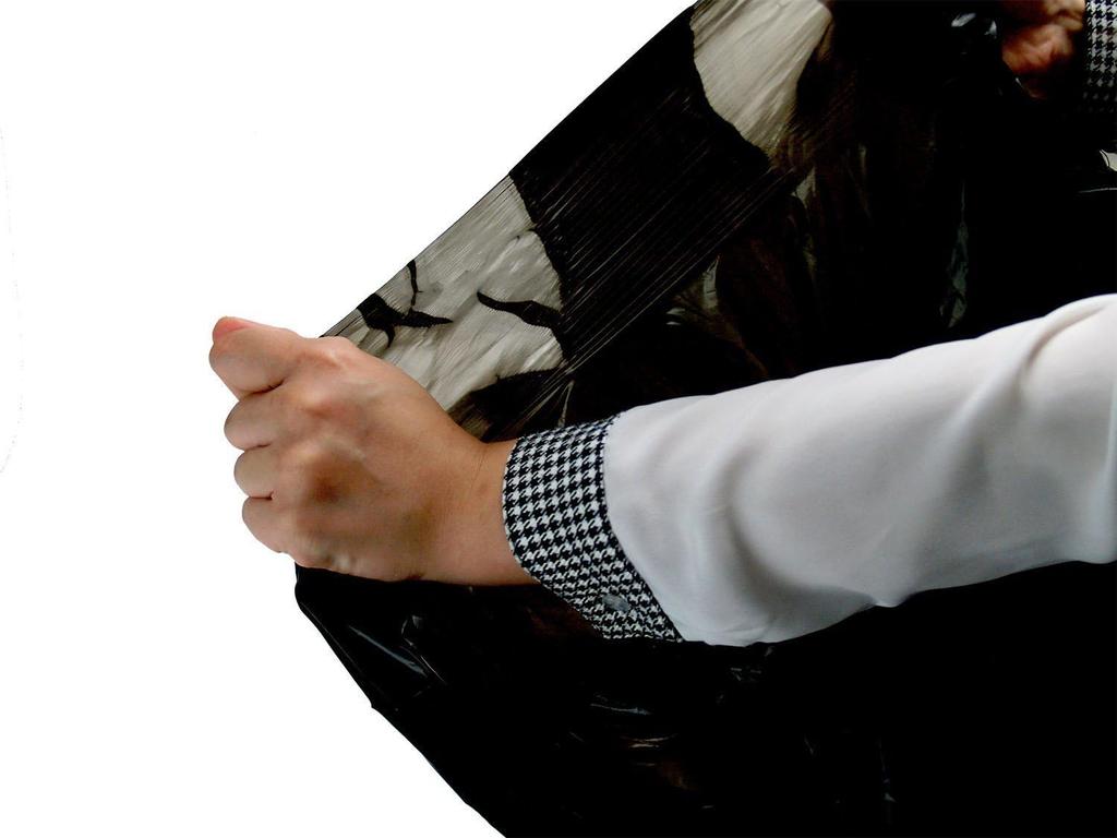 Nihon Giken Kogyo Stretch 45L 50 Pieces Black Garbage Bag X 2 Set