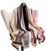 Autumn And Winter Imitation Cashmere Chain Knitted Scarf Women'S Double-Sided Color Matching Thickened Warm Shawl Scarf Travel Outside