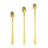 Stainless Steel Square Head Long Handle Spoon - Bar & Cocktail Mixing, Stirring for Coffee, Tea, Iced Drinks, Perfect for Mugs