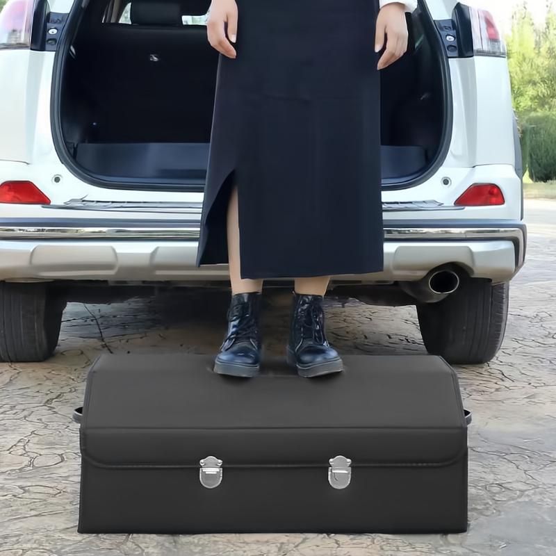 Auto Multiues Tools Storage Box Large Capacity Folding Auto Organizer Box Car Trunk Organizer Box for SUV Cars Stowing Tidying