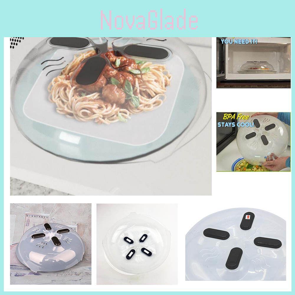 Cover Hover Microwave Food Splatter Guard Magnetic Steam Vents Kit Tool Lid Safe
