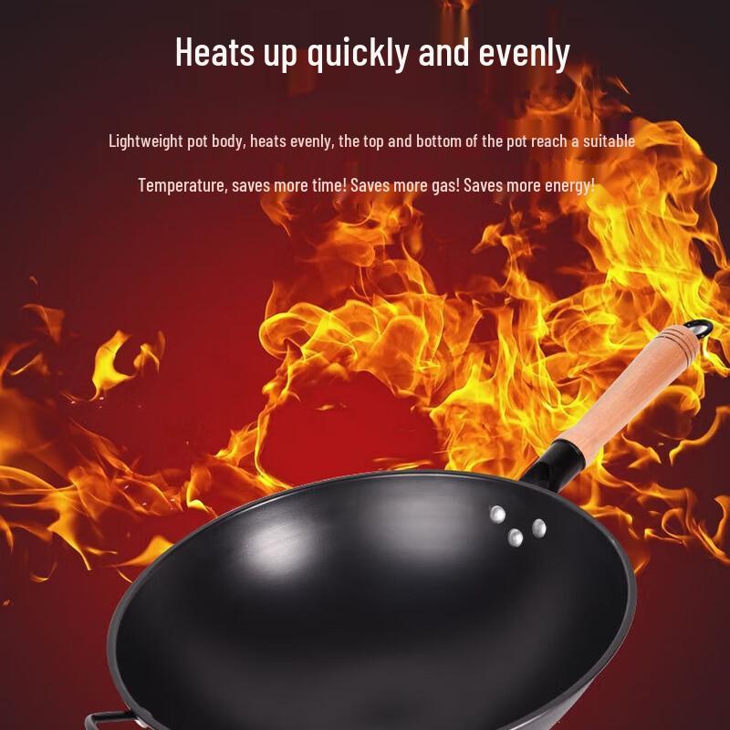 Jixingren Traditional Cast Iron Wok