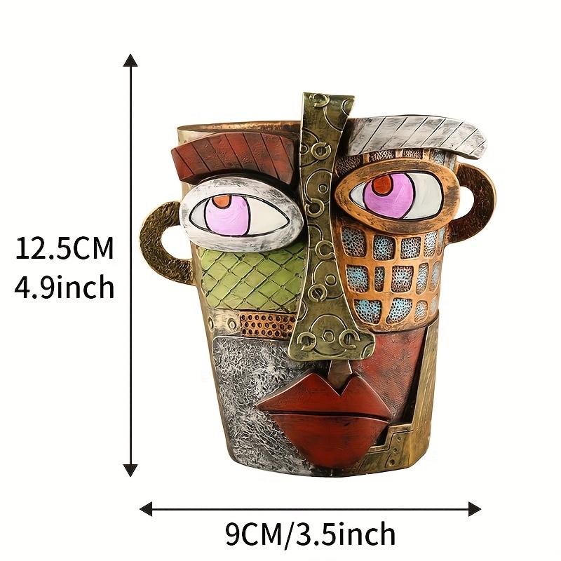 

Кашпо для лица в стиле абстрактного искусства - Винтажный декор для использования в помещении и на улице 4.92*3.54inch